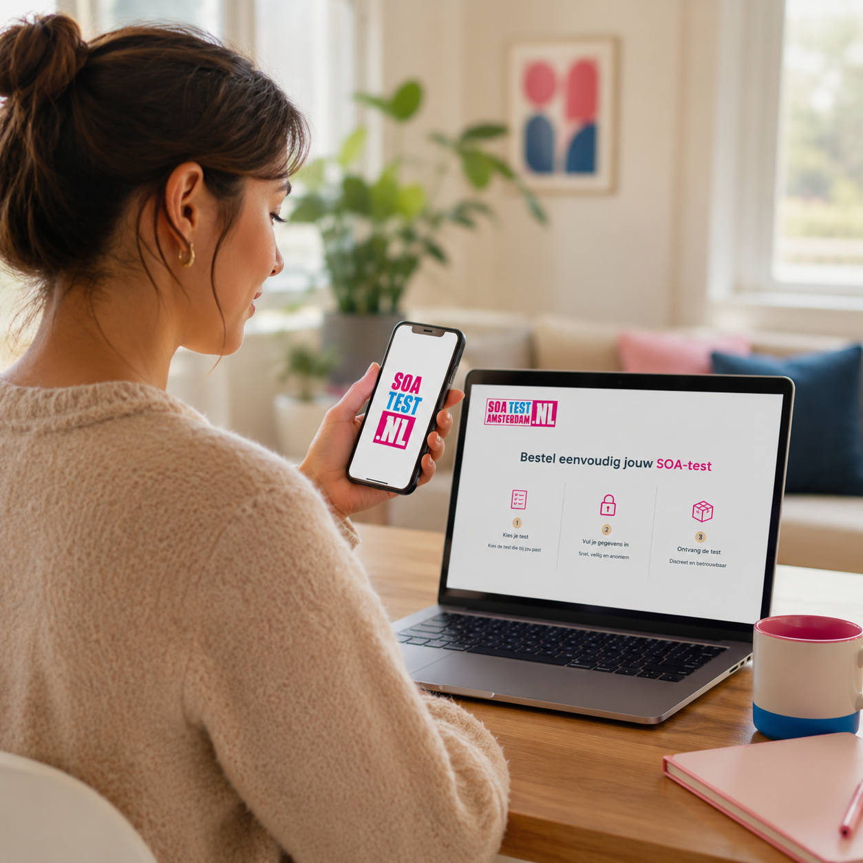Step 1: ordering an STD test online in Amsterdam
