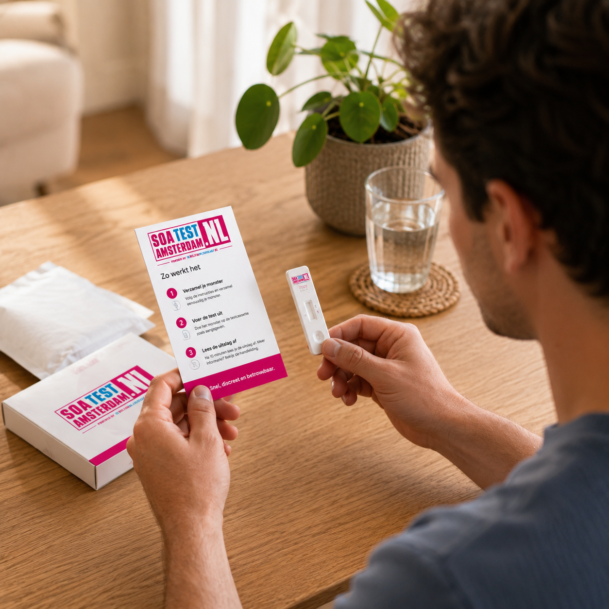 Step 3: taking the sample yourself at home