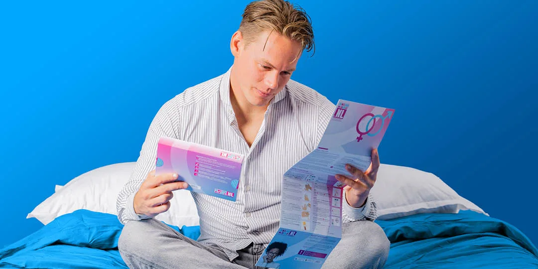 Man regelt zijn SOA test thuis in plaats van bij de GGD Amsterdam